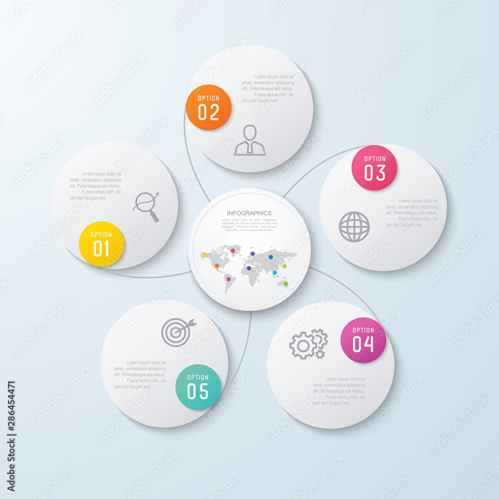 Poster business infographic and data visualization. vector abstract infographics timeline design template. 
