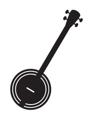 Traditional Banjo Silhouette