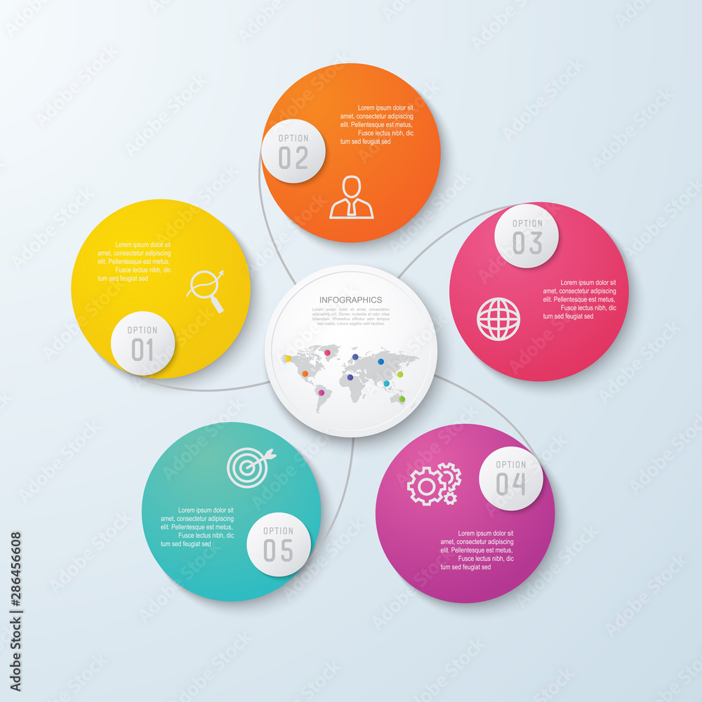 Poster business infographic and data visualization. vector abstract infographics timeline design template. 