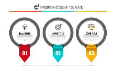 Infographic design template. Creative concept with 3 steps