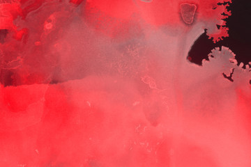 Hand painted alcohol ink background. Abstract red blood texture. Contemporary feminine wallpaper. 
