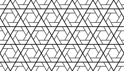 The geometric pattern with lines. Seamless vector background. White and black texture. Graphic modern pattern. Simple lattice graphic design