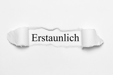 Erstaunlich 
