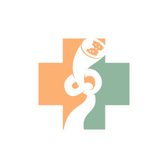 Cholesterol in artery health risk vector design Illustration