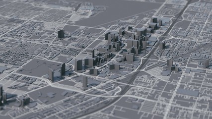 Las Vegas city 3d map. 3d map of Vegas. Las Vegas map.  © ALEKSTOCK.COM