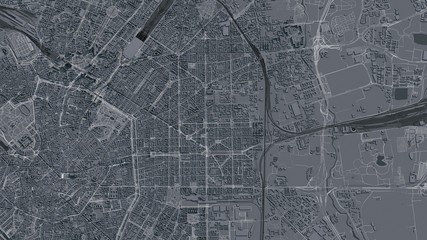 Fototapeta premium Mediolan mapa 3d. Mapa 3D Mediolanu
