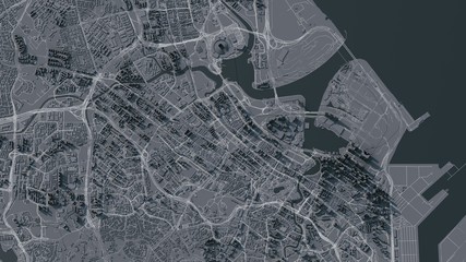 Singapore map, satellite view