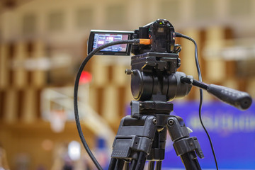 video camera in the court
