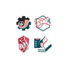 Cholesterol in artery health risk vector design Illustration