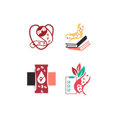 Cholesterol in artery health risk vector design Illustration