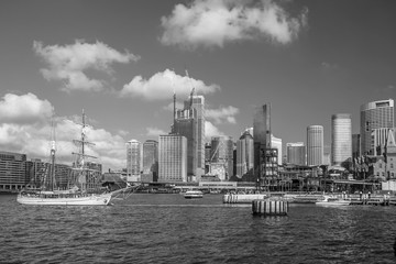 Downtown Sydney skyline in Australia