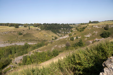 view of derbyshire dales landscape
