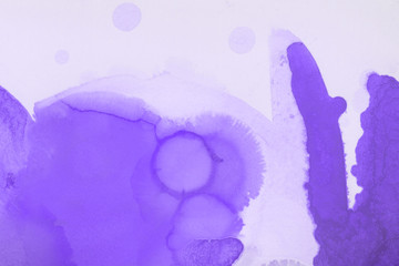 Hand painted alcohol ink background. Abstract delicate violet texture. Contemporary feminine wallpaper. 