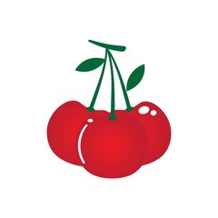 cherry logo vector