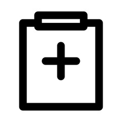 Obraz premium note hospital icon vector