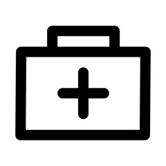 bag hospital icon vector