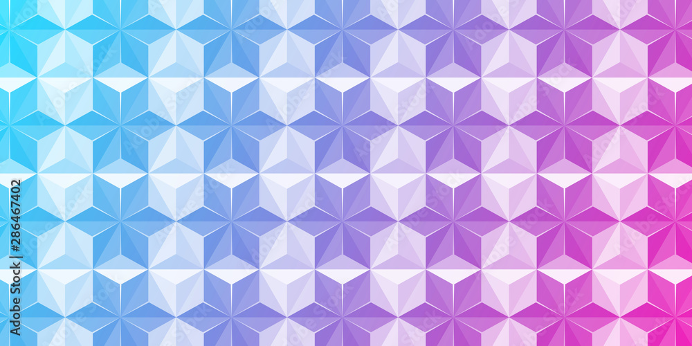 Poster premium triangle background. low poly gradient hexagons with luxury shining lines vector.