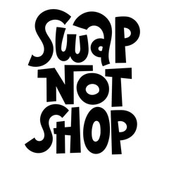 Swap party lettering