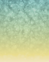 Christmas winter background magic snow sparkles lights and snowflakes with blank copy space vector illustration