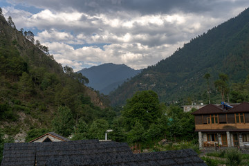 Fototapeta na wymiar Jibhi Landscape and beauty of himachal