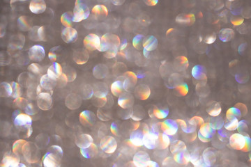 Abstract bokeh rainbow circles background
