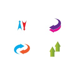 Arrow ilustration logo vector