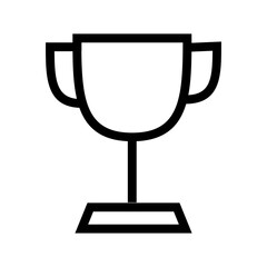 Trophy icon vector