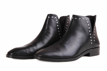 Pair of stylish black women's shoes