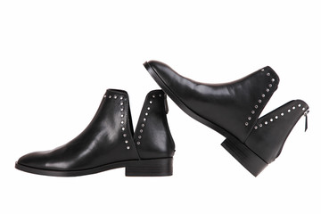 Pair of stylish black women's shoes