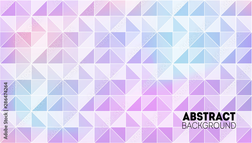 Poster geometric triangle background with gradient