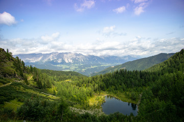 Fototapeta na wymiar A Lake in the mountains in Austria