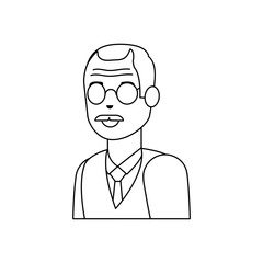 Grandfather cartoon vector design