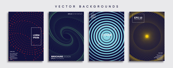 Minimal Vector cover designs. Future Poster template.