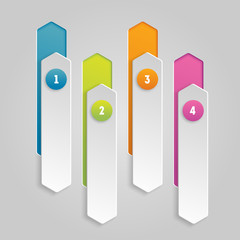 Modern infographic design template for business, education, web design, banners, brochures, flyers, workflow. 