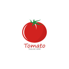 Tomato logo vector icon design 