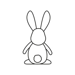 Isolated rabbit cartoon vector design