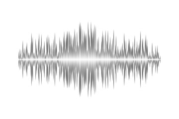 Sound wave vector background. Modern simple backdrop with black line isolated.