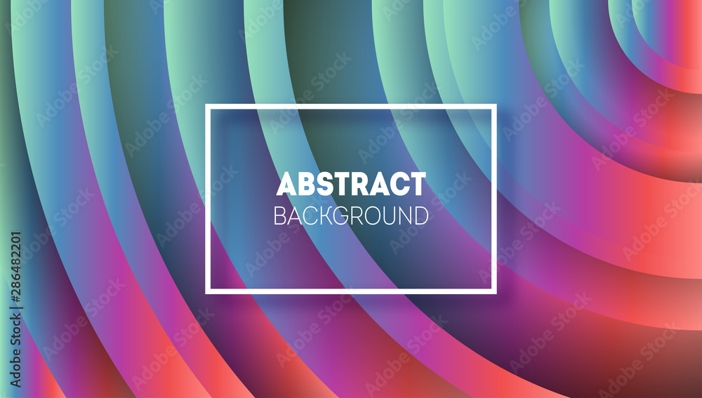 Poster abstract colorful gradient geometric shapes background. modern vector design template.