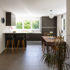 very romantic kitchen interior and dining room