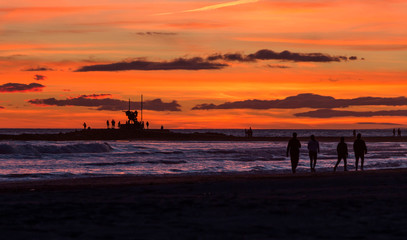 atardecer