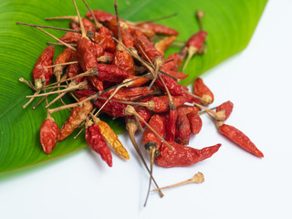 red dried chillies