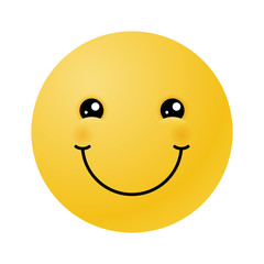 Emoticon with happy smile