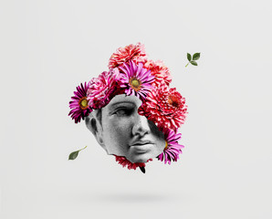 Apollo vapor wave background concept.