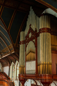 Derelict Brass Organ - Abandoned Church - Massachusetts