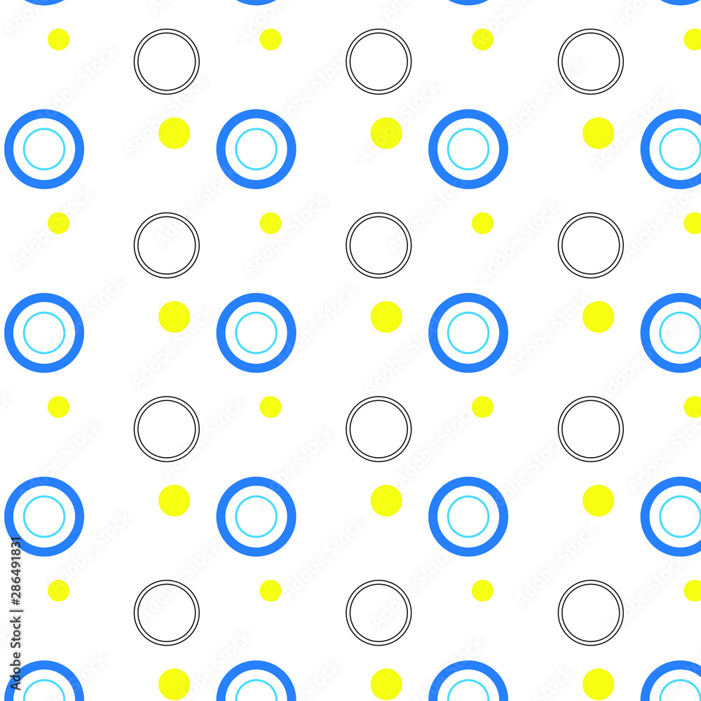 Poster seamless circles pattern. polka dot pattern. background
