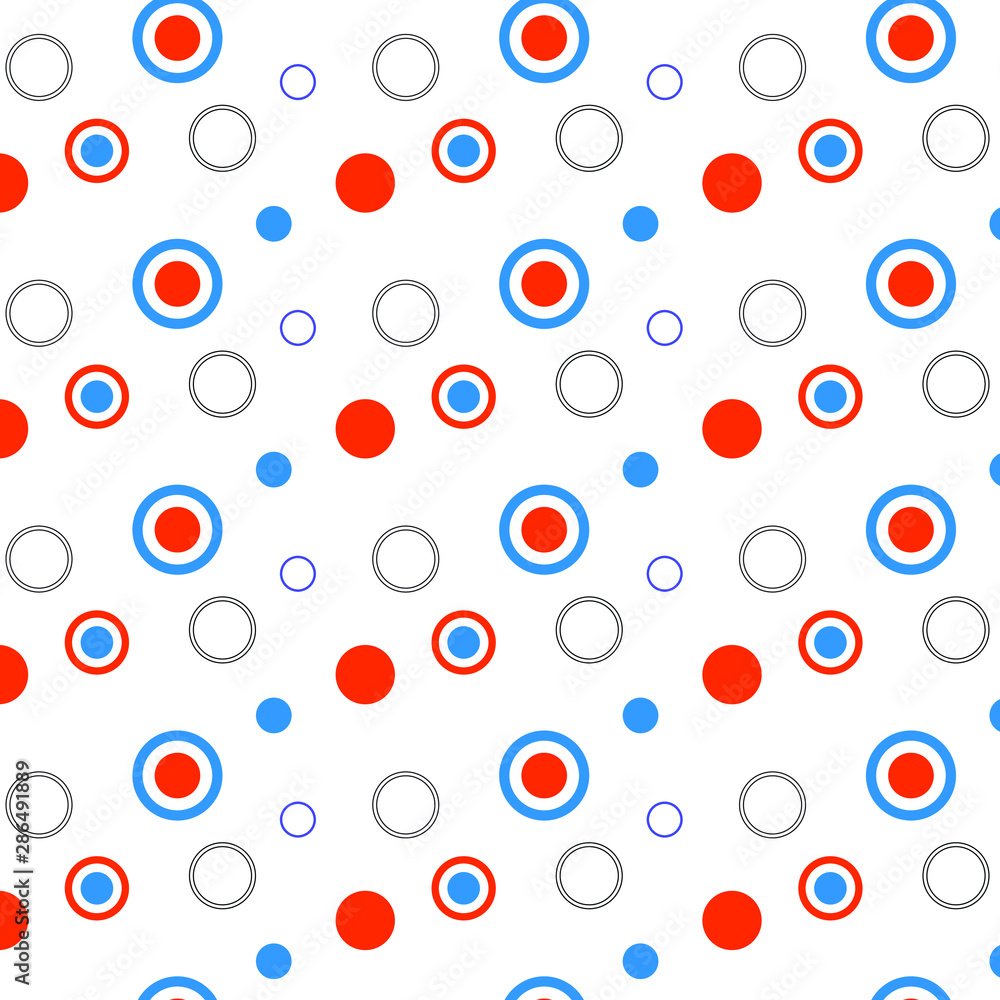 Poster seamless circles pattern. polka dot pattern. background