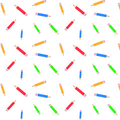  seamless pencil pattern. back to school  Pattern. Background