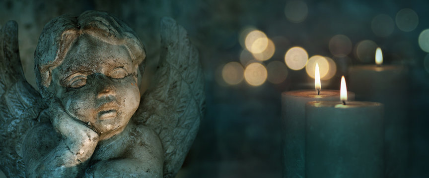 Angel with candles