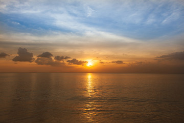 sunrise over the red sea