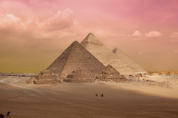 Fototapeta na wymiar General view of pyramids